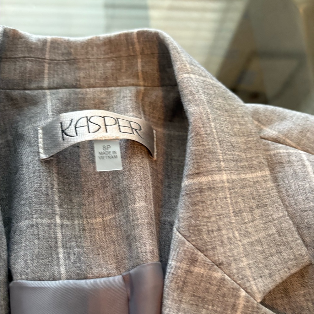 Kasper Gray Plaid Blazer